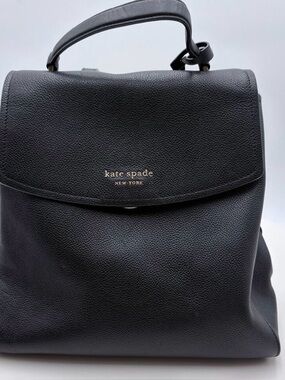 kate spade Black Leather Top-Handle Shoulder Bag